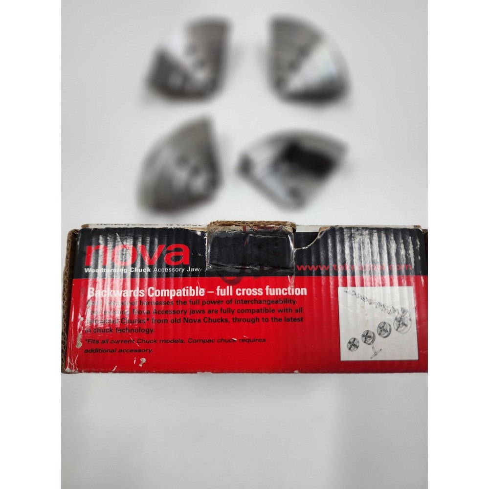 Nova Titan III Bowl Jaws Woodturning Chuck Accessory Teknatool Silver Steel - Picture 9 of 10